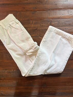 Old Navy White Kids Cargo Pants Sz 10/12